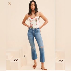 Barbara High Rise Cropped jeans